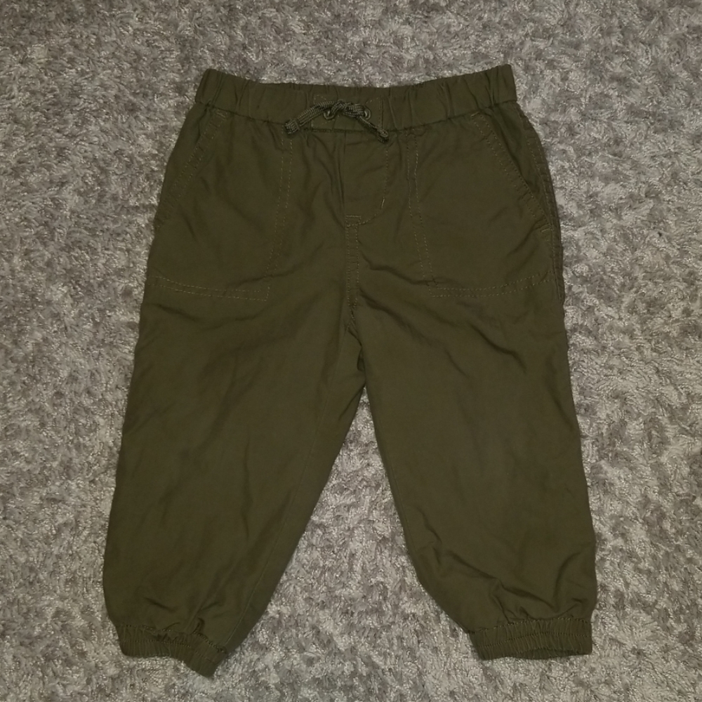 Green Polo cargo pants for toddler